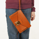 Louis Vuitton Pochette Sellier Dragonne Cognac Epi Clutch