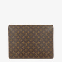 Louis Vuitton Porte-Documents Senateur Monogram Canvas Clutch Bag