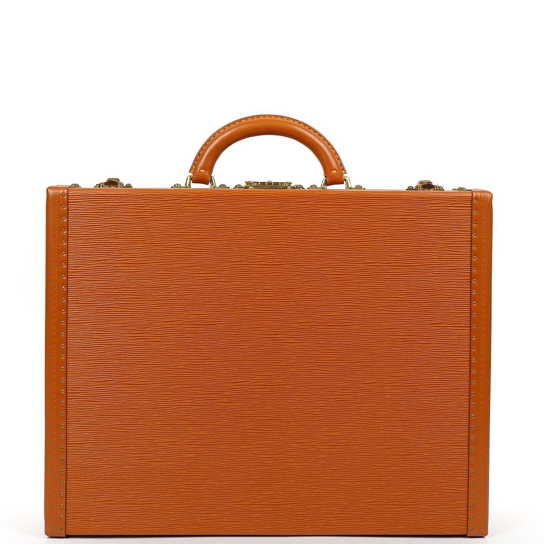 Louis Vuitton President Classeur 45 Cognac EPI Leather Briefcase