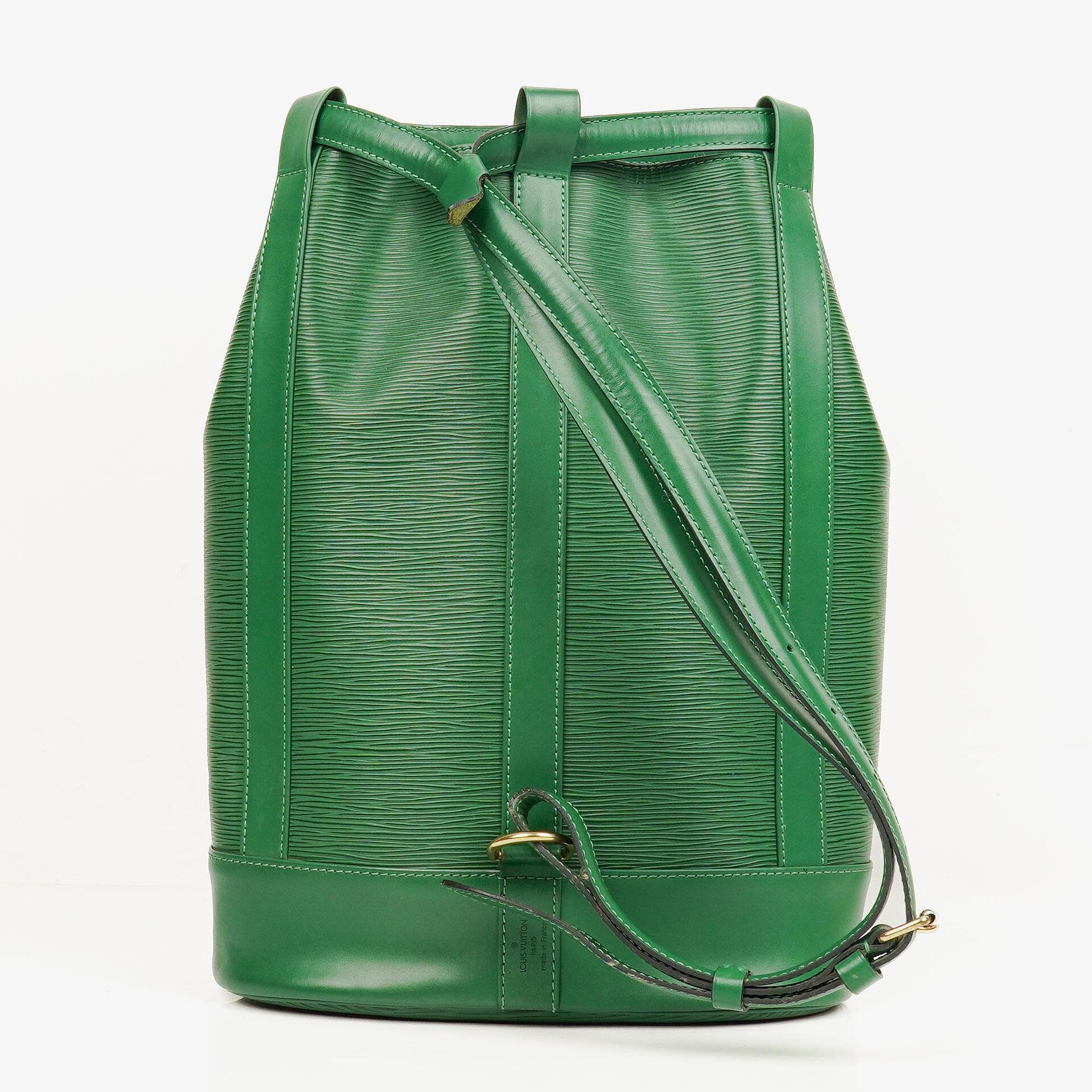 Louis Vuitton Randonnee PM EPI Green Canvas Backpack