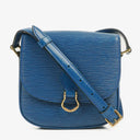 Louis Vuitton Saint Cloud PM Blue EPI Leather Crossbody Bag