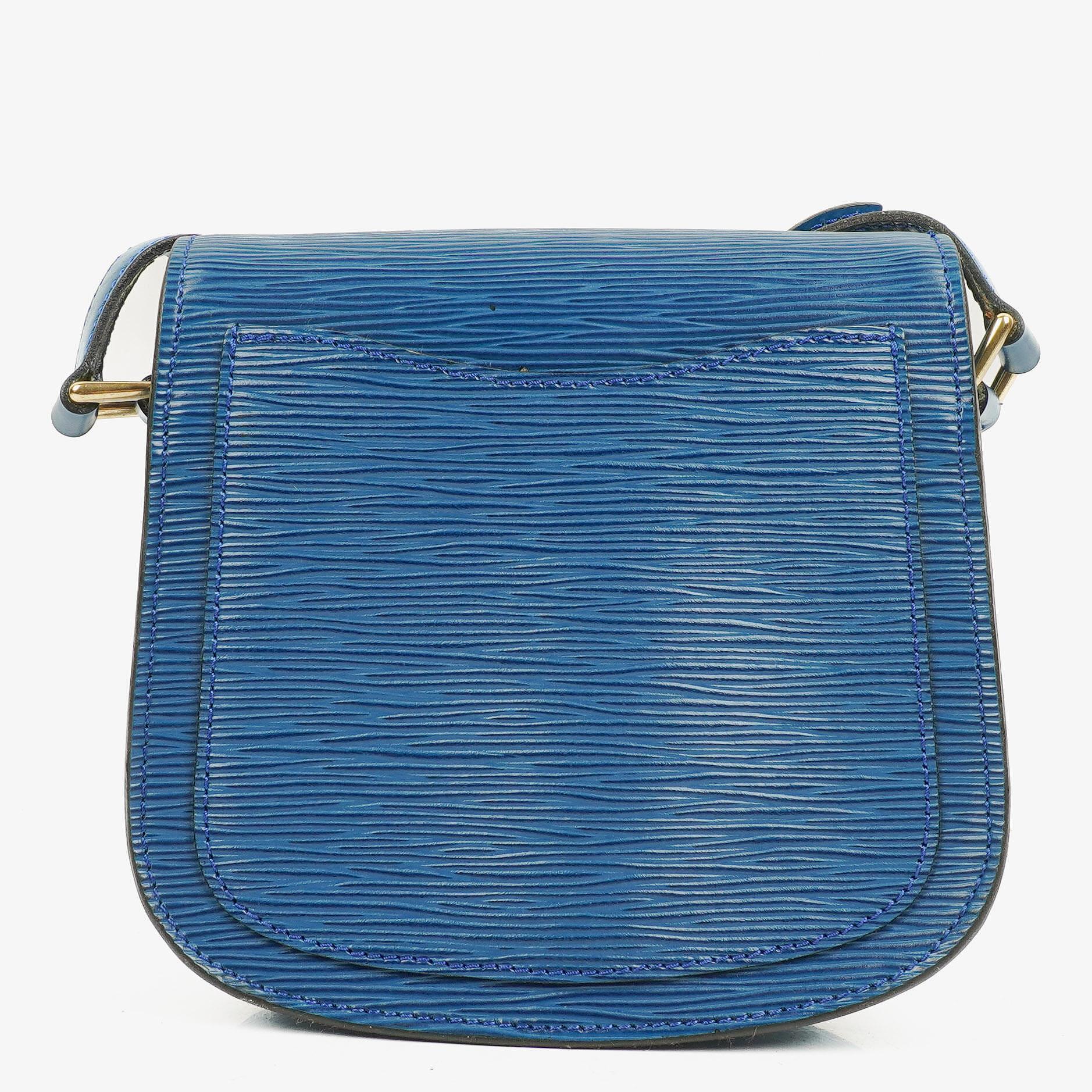 Louis Vuitton Saint Cloud PM Blue EPI Leather Crossbody Bag