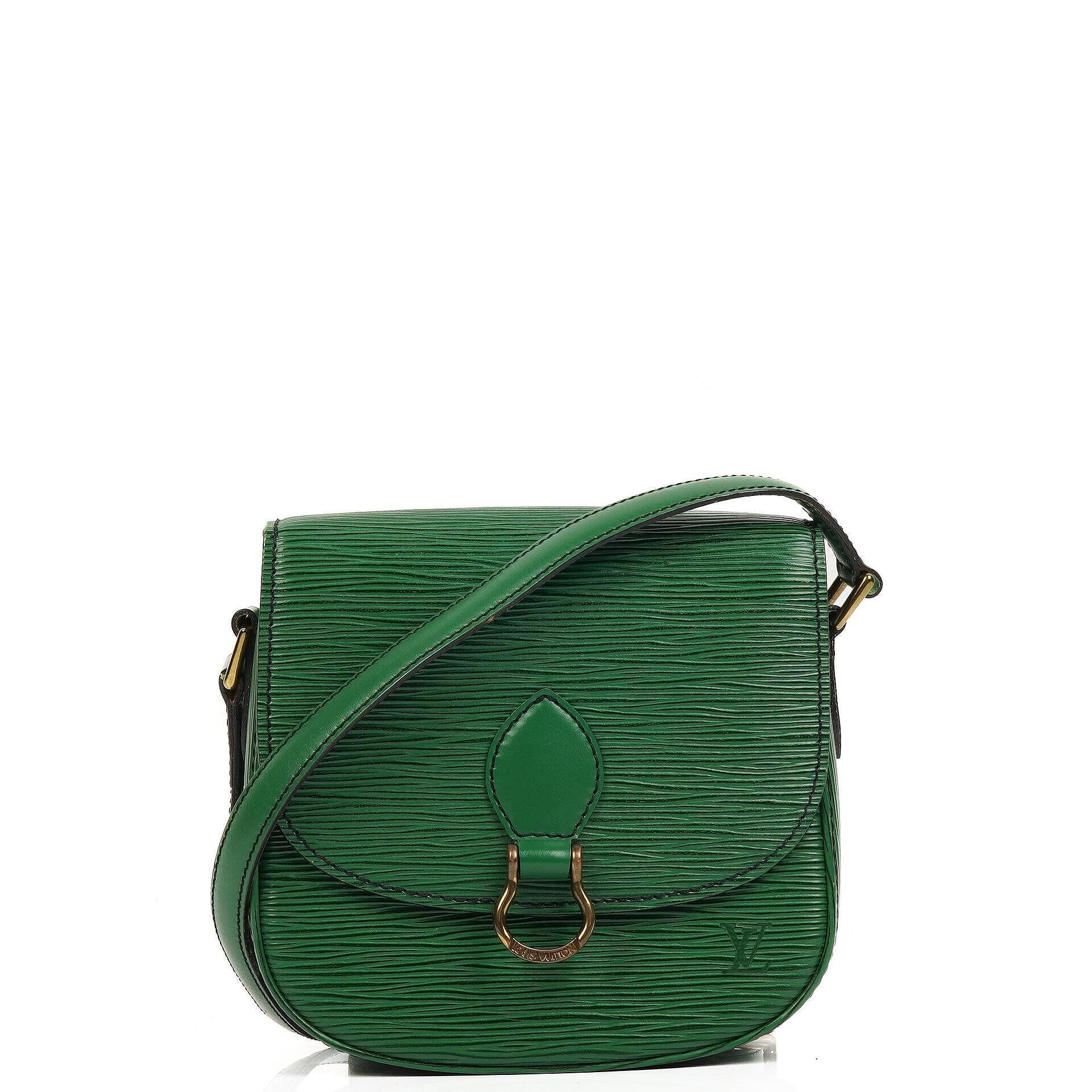 Louis Vuitton Saint Cloud Vintage PM Green EPI Leather Crossbody Bag