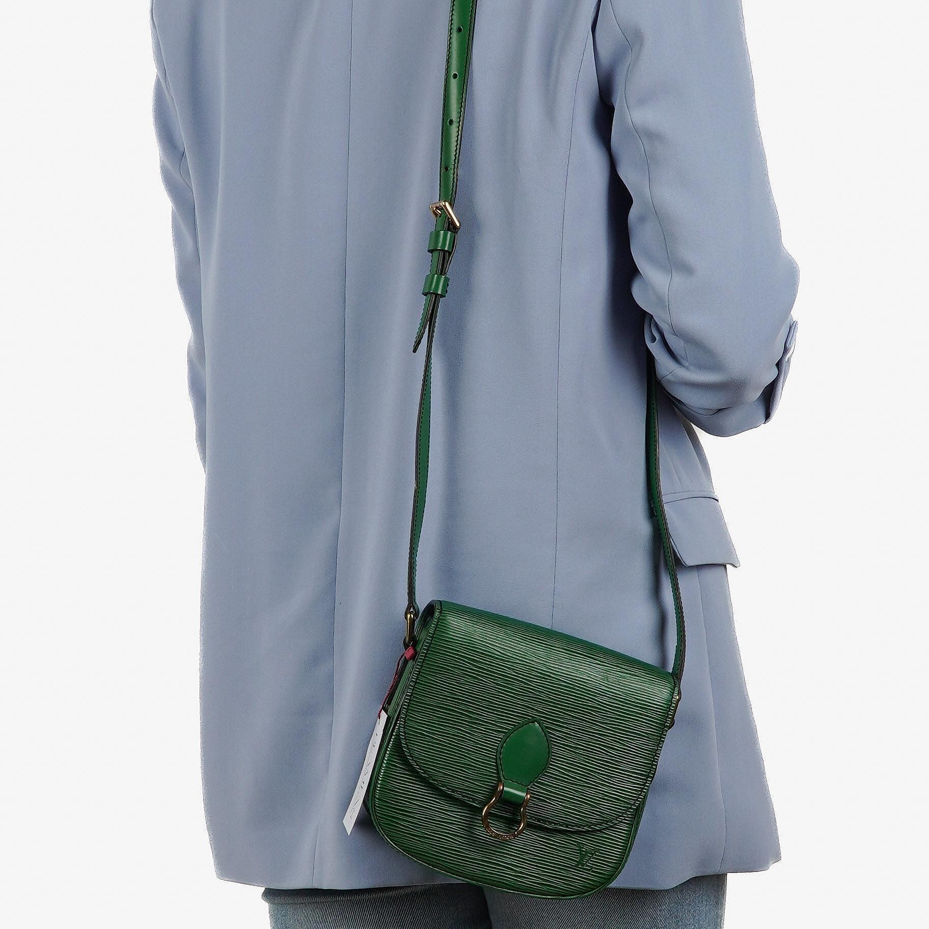 Louis Vuitton Saint Cloud Vintage PM Green EPI Leather Crossbody Bag
