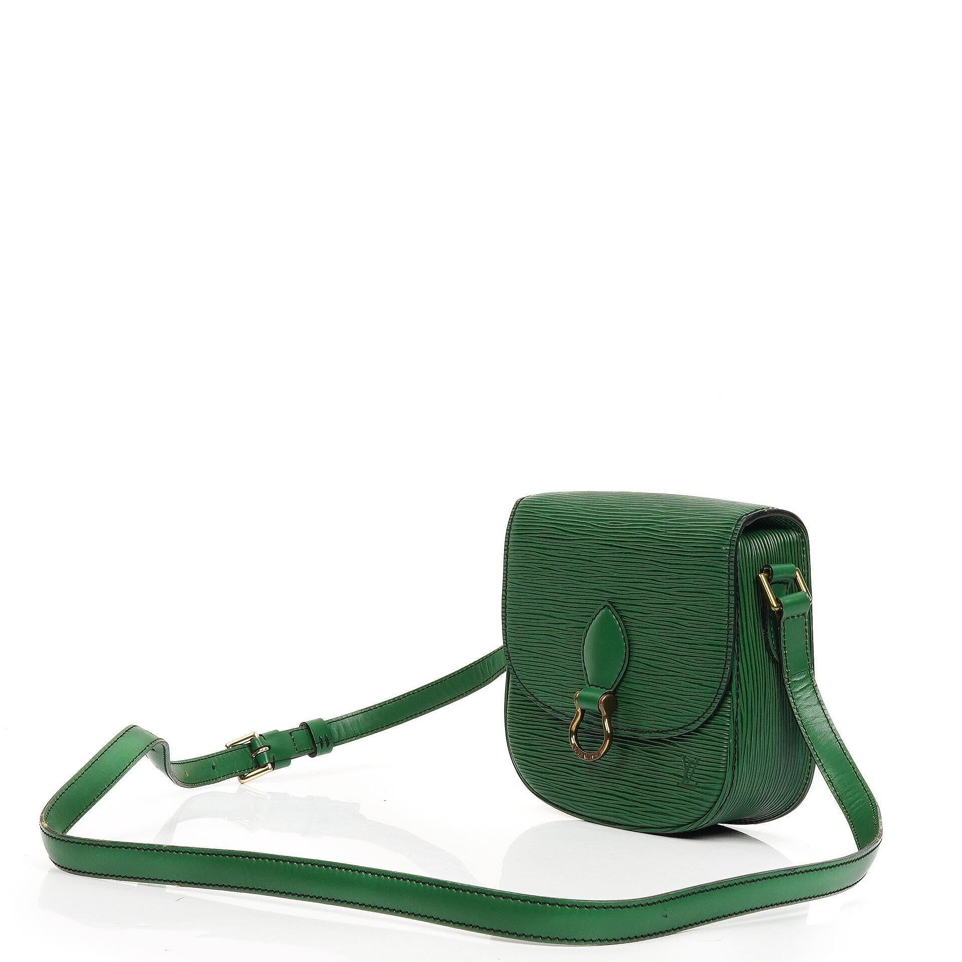 Louis Vuitton Saint Cloud Vintage PM Green EPI Leather Crossbody Bag