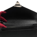 Louis Vuitton Sellier Dragonne Black EPI Leather Clutch Bag