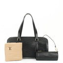 Louis Vuitton Soufflot Black EPI Leather Handbag