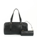 Louis Vuitton Soufflot Black EPI Leather Handbag