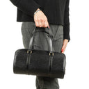 Louis Vuitton Soufflot Black EPI Leather Handbag