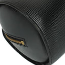 Louis Vuitton Soufflot Handbag In Black Epi Leather