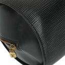 Louis Vuitton Soufflot Handbag In Black Epi Leather
