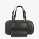 Louis Vuitton Soufflot Handbag In Black Epi Leather