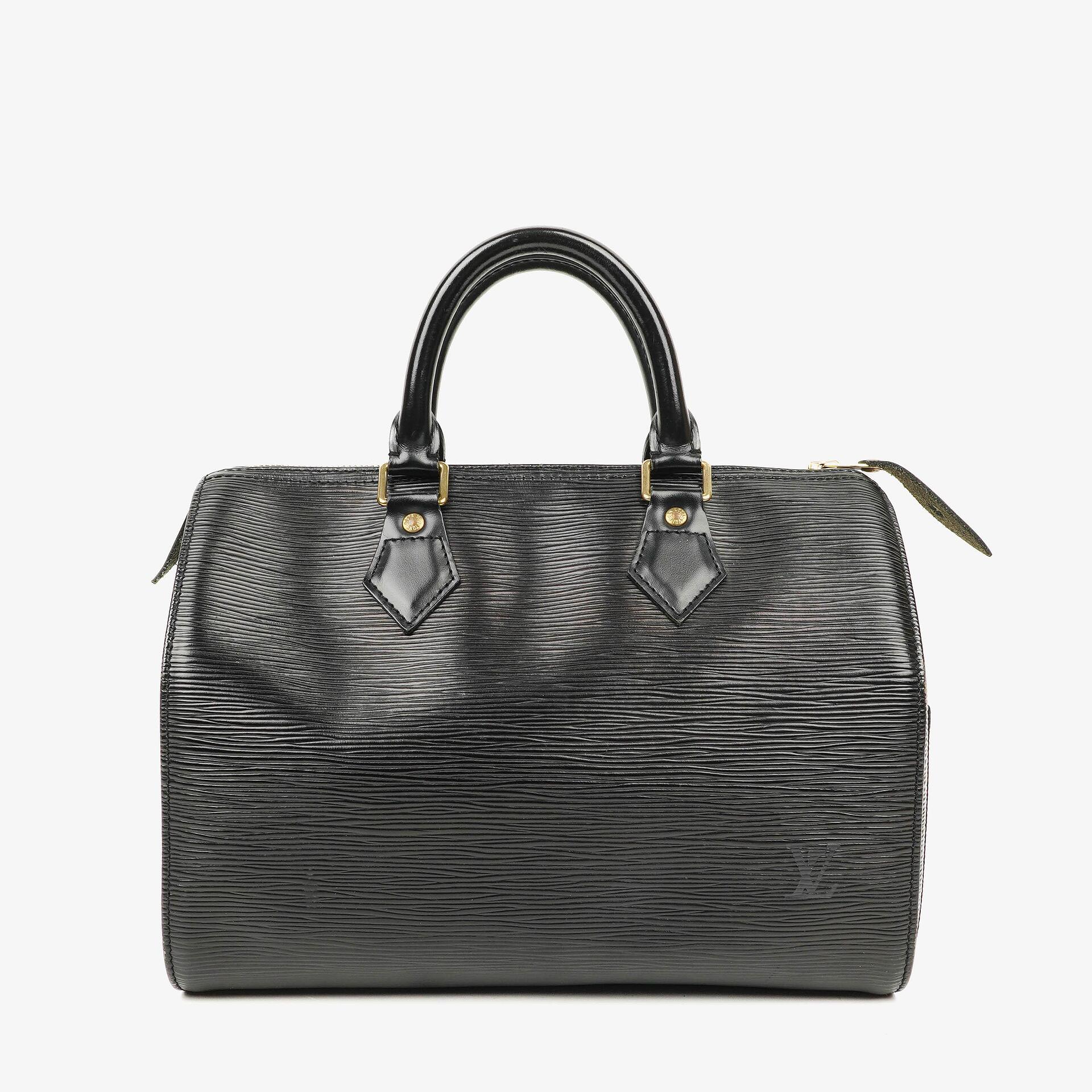 Louis Vuitton Speedy 25 Black EPI Leather Handbag