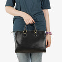 Louis Vuitton Speedy 25 Black EPI Leather Handbag