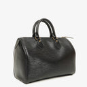 Louis Vuitton Speedy 25 Black EPI Leather Handbag