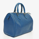 Louis Vuitton Speedy 25 Blue EPI Leather Handbag