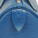 Louis Vuitton Speedy 25 Blue EPI Leather Handbag