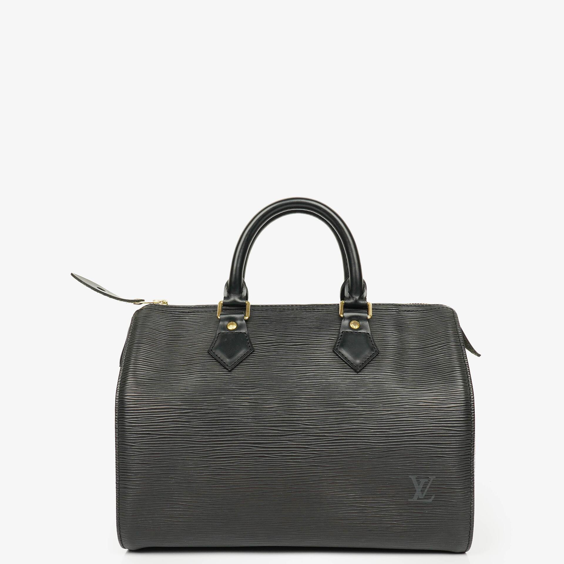 Louis Vuitton Speedy 25 Black EPI Leather Handbag