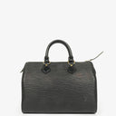Louis Vuitton Speedy 25 Black EPI Leather Handbag