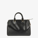 Louis Vuitton Speedy 25 Black EPI Leather Handbag