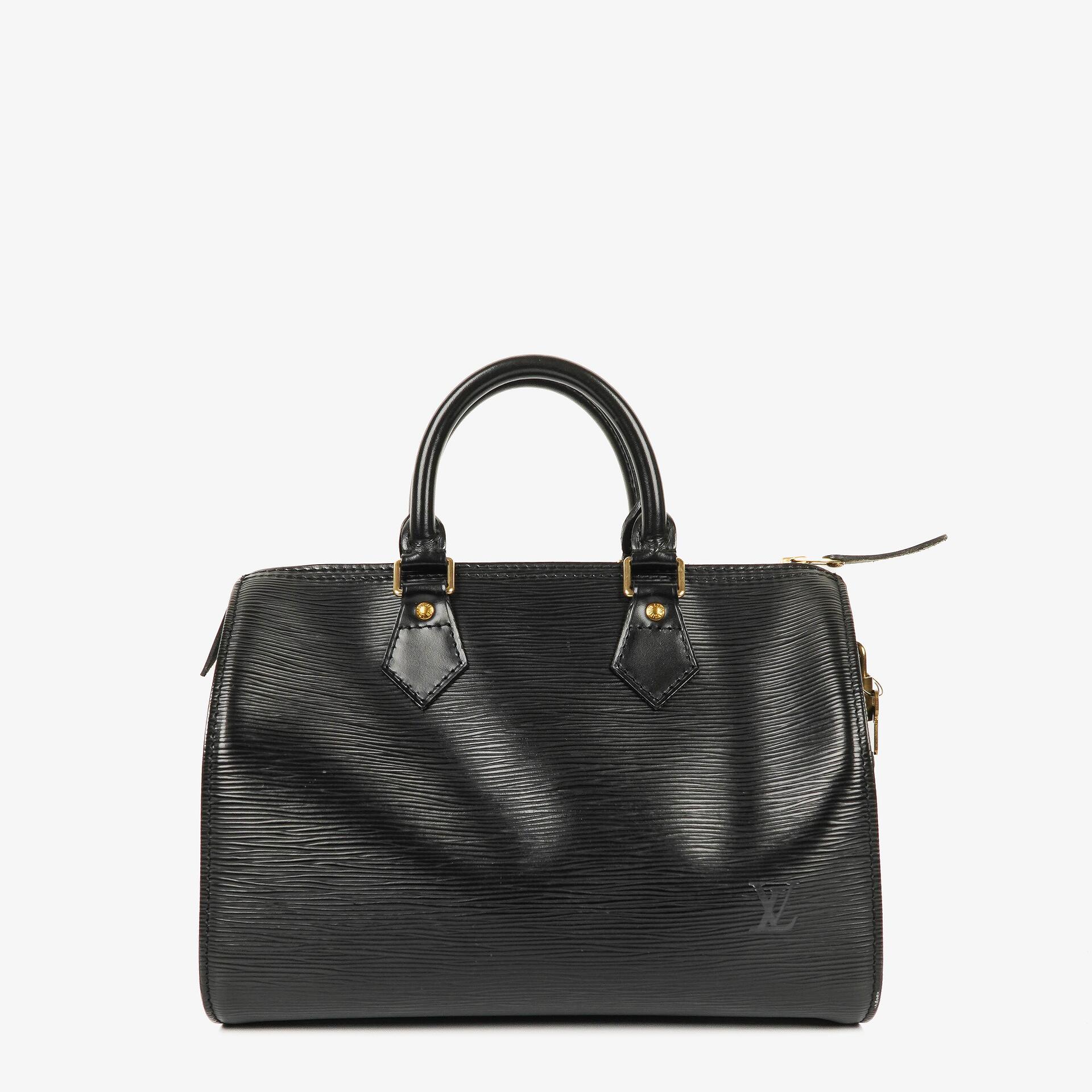 Louis Vuitton Speedy 25 Black EPI Leather Handbag