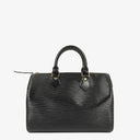 Louis Vuitton Speedy 25 Black EPI Leather Handbag