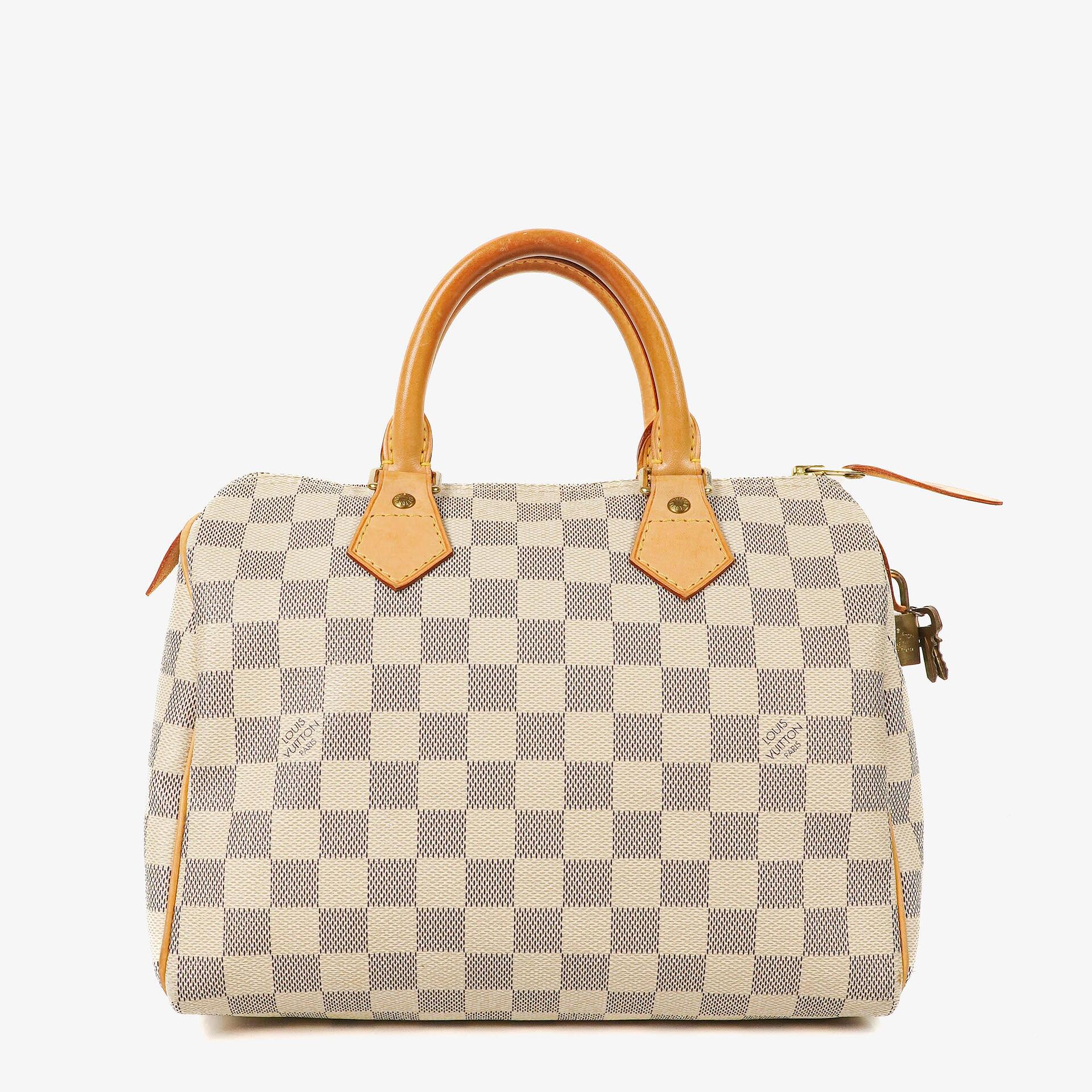 Louis Vuitton Speedy 25 Damier Azur Coated Canvas Handbag