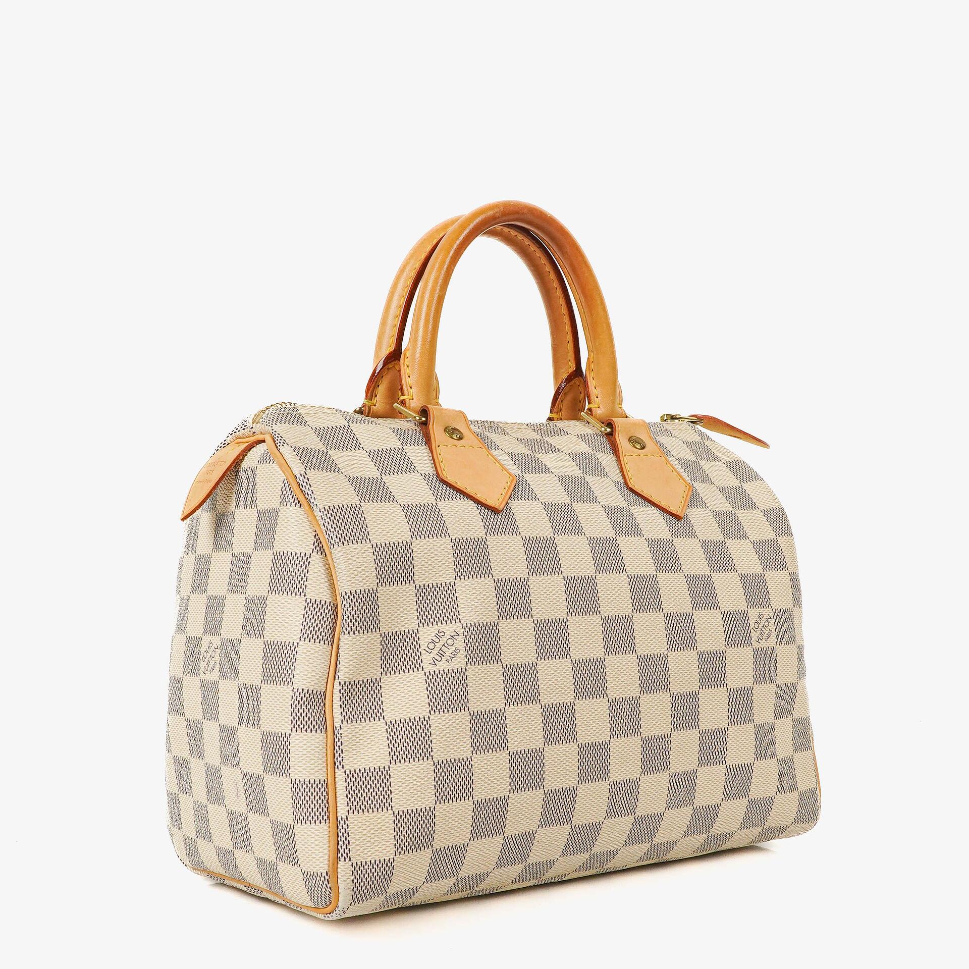 Louis Vuitton Speedy 25 Damier Azur Coated Canvas Handbag