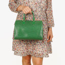 Louis Vuitton Speedy 25 Green EPI Leather Handbag