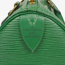 Louis Vuitton Speedy 25 Green EPI Leather Handbag