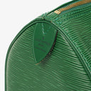 Louis Vuitton Speedy 25 Green EPI Leather Handbag
