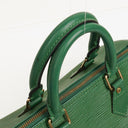 Louis Vuitton Speedy 25 Green EPI Leather Handbag