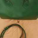 Louis Vuitton Speedy 25 Green EPI Leather Handbag