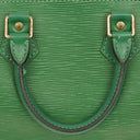 Louis Vuitton Speedy 25 Green EPI Leather Handbag