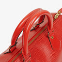 Louis Vuitton Speedy 25 Red EPI Leather Handbag