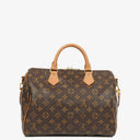 Louis Vuitton Speedy 30 Bandouliere Monogram Canvas Bag
