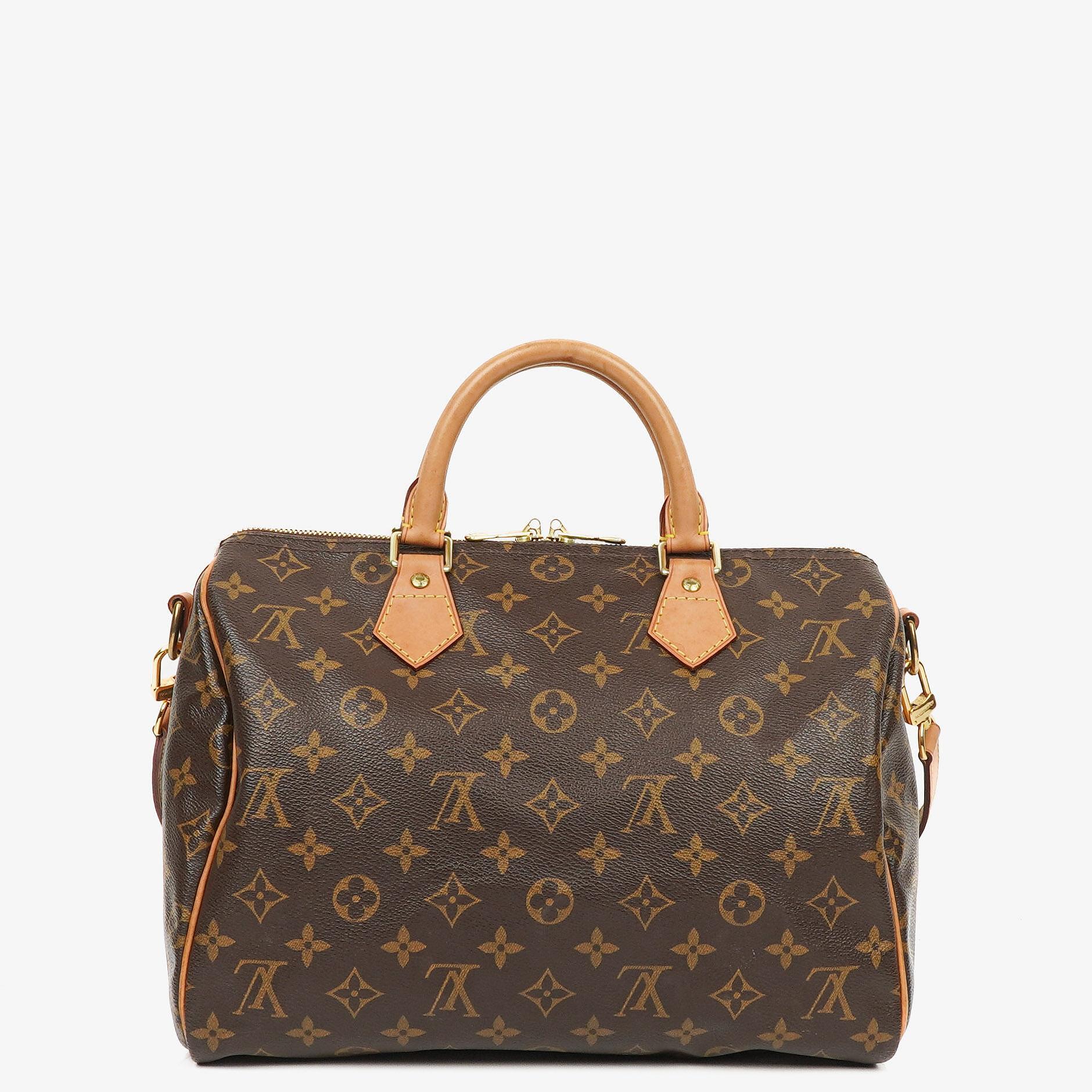 Louis Vuitton Speedy 30 Bandouliere Monogram Canvas Bag