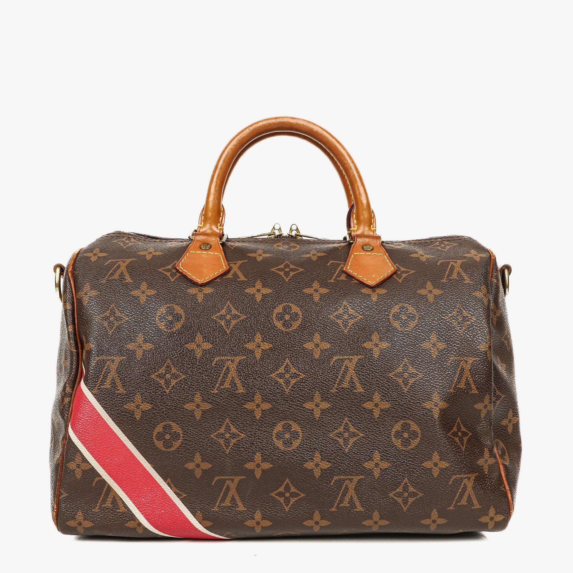 Louis Vuitton Speedy 30 Bandouliere Monogram Canvas Handbag