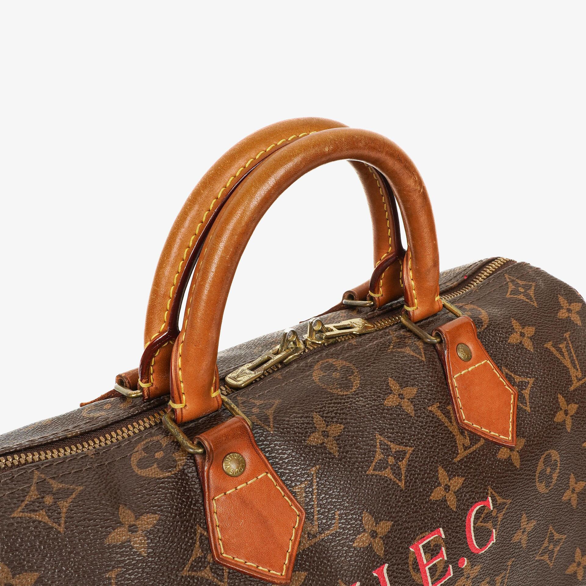 Louis Vuitton Speedy 30 Bandouliere Monogram Canvas Handbag