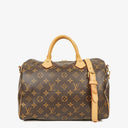Louis Vuitton Speedy 30 Bandouliere Monogram Canvas Handbag