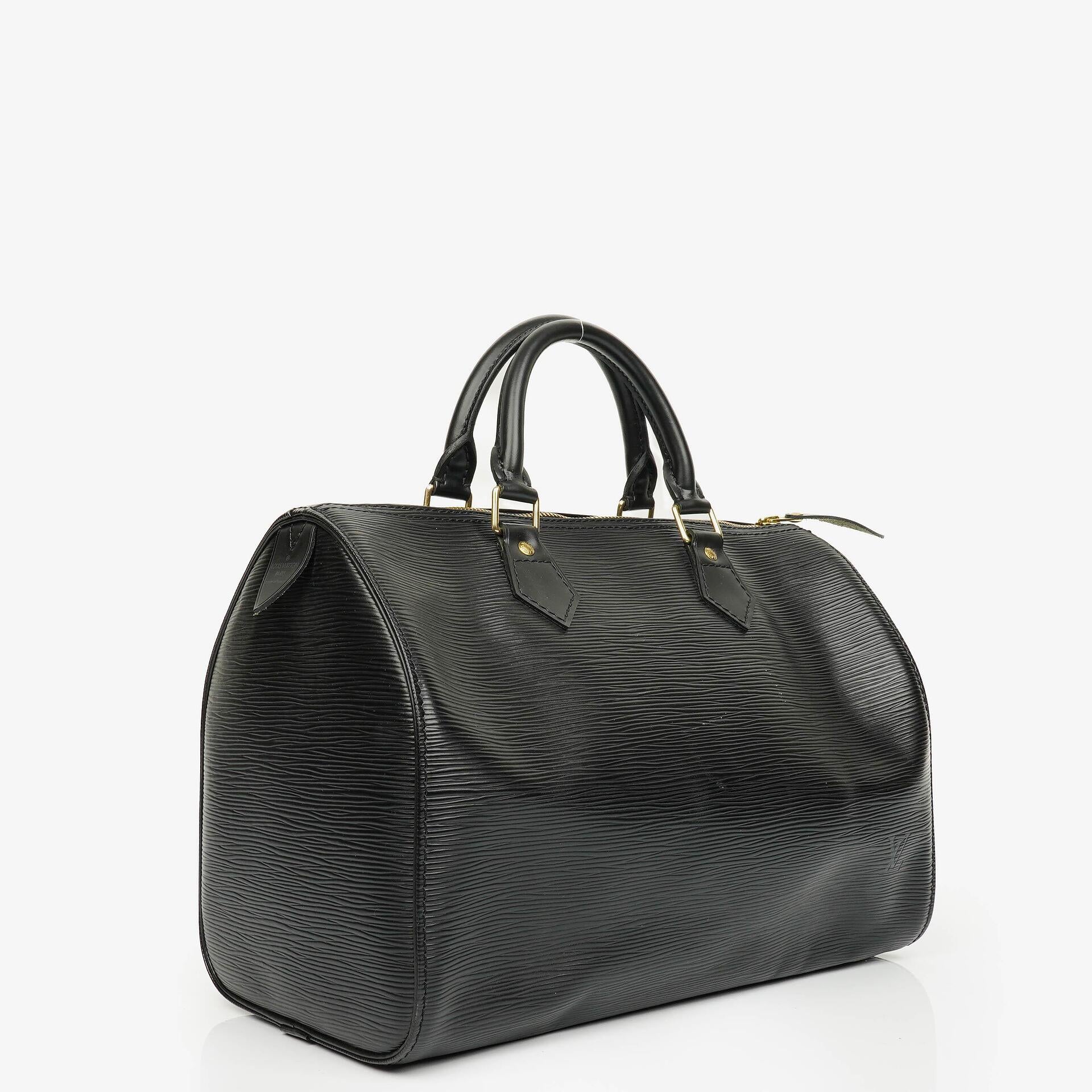Louis Vuitton Speedy 30 Black EPI Leather Bag