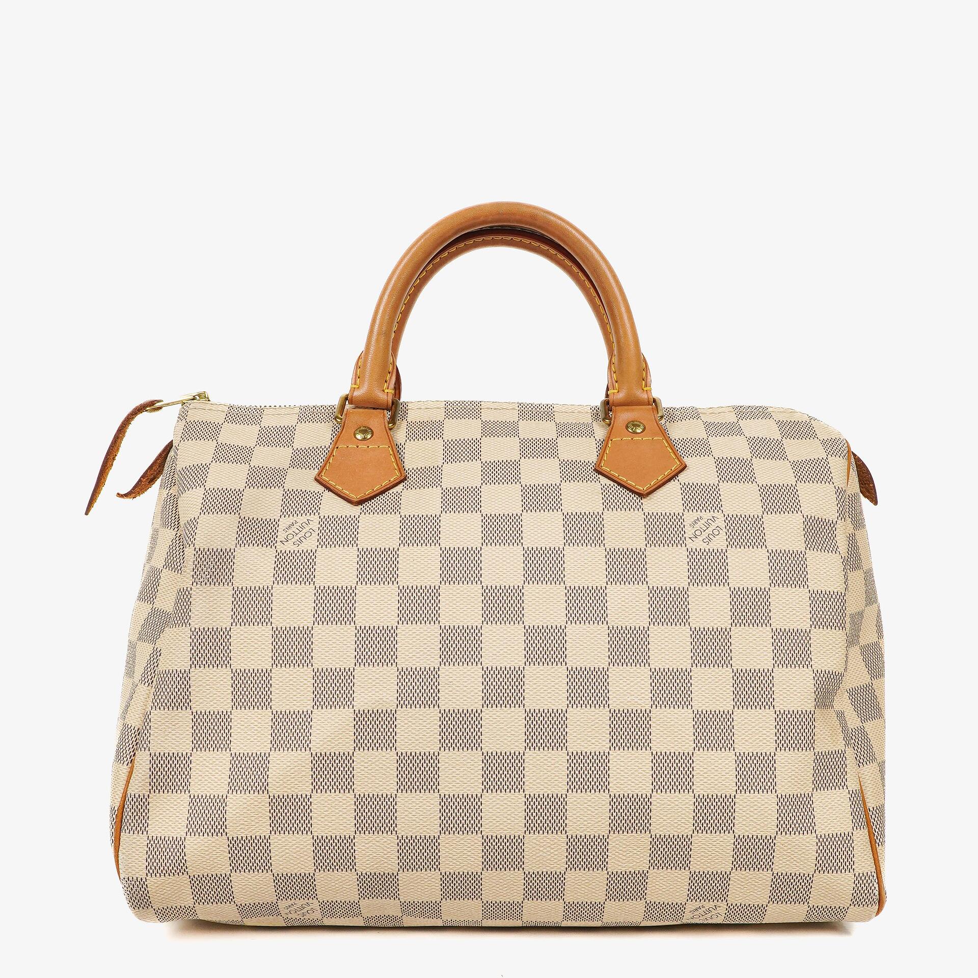 Louis Vuitton Speedy 30 Damier Azur Coated Canvas Handbag