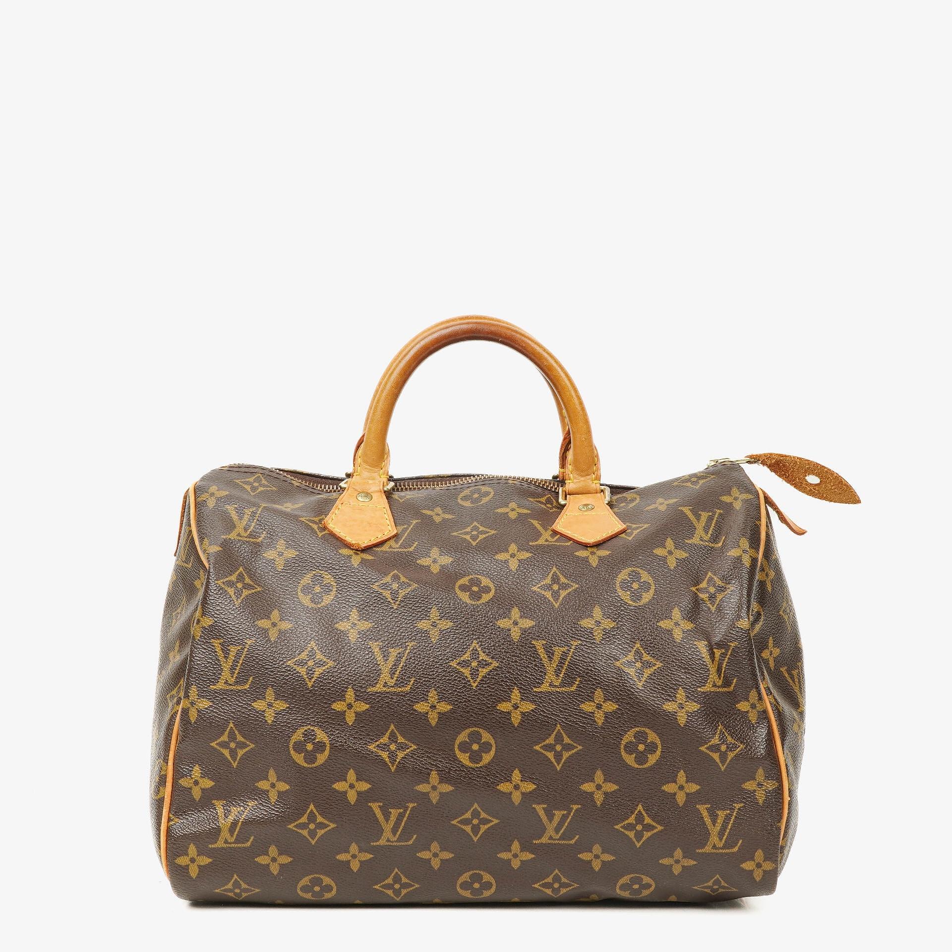 Louis Vuitton Speedy 30 Monogram Canvas Handbag – PLAMEXS