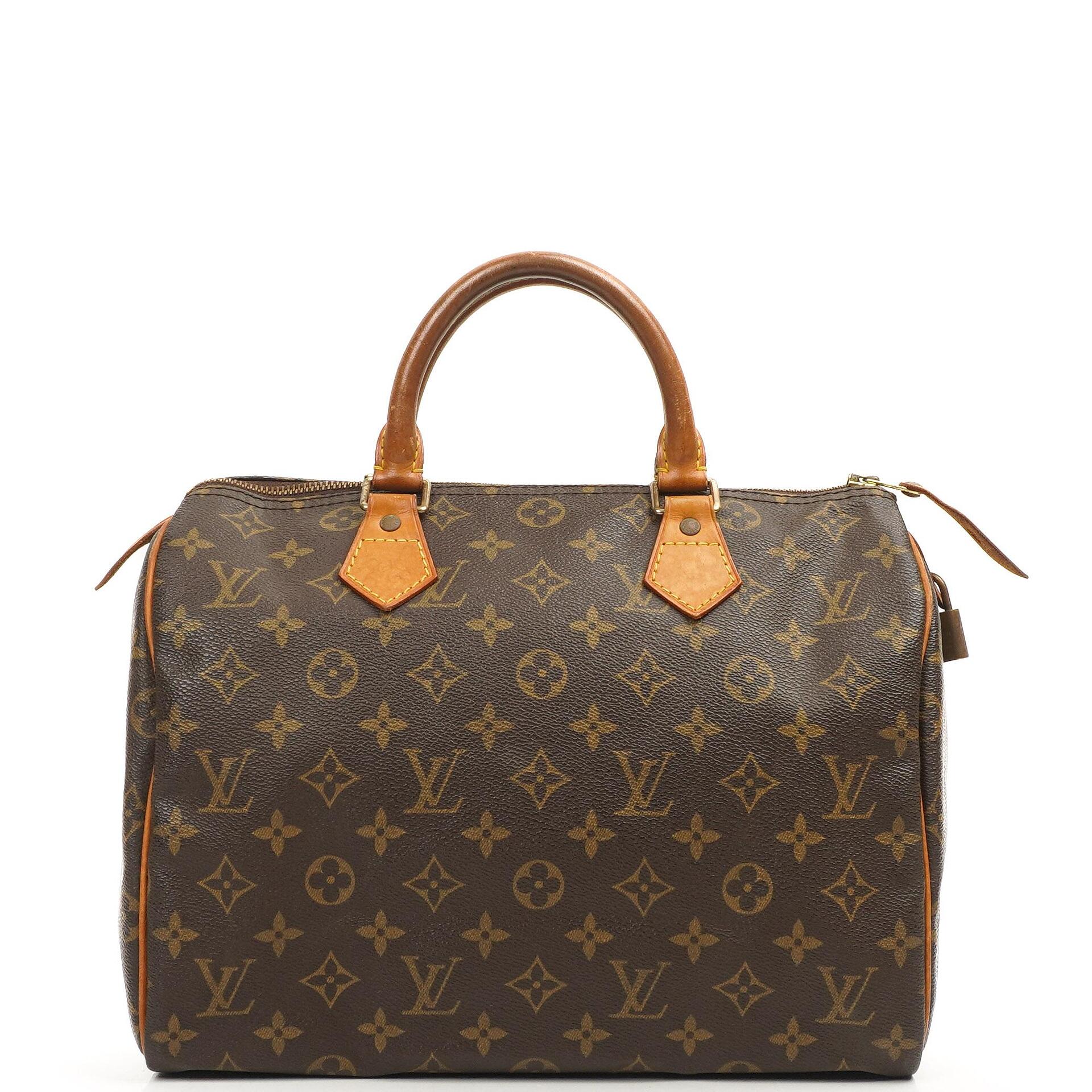 Louis Vuitton Speedy 30 Monogram Canvas Handbag