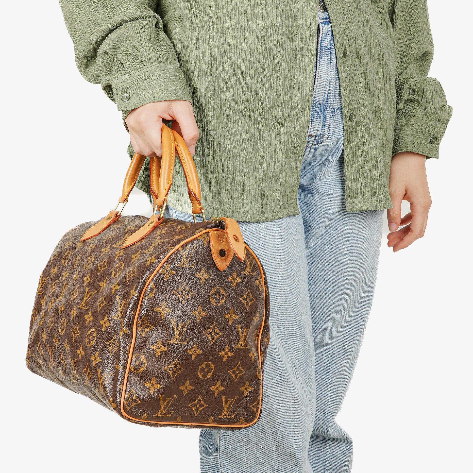 Louis Vuitton Speedy 30 Monogram Canvas Handbag