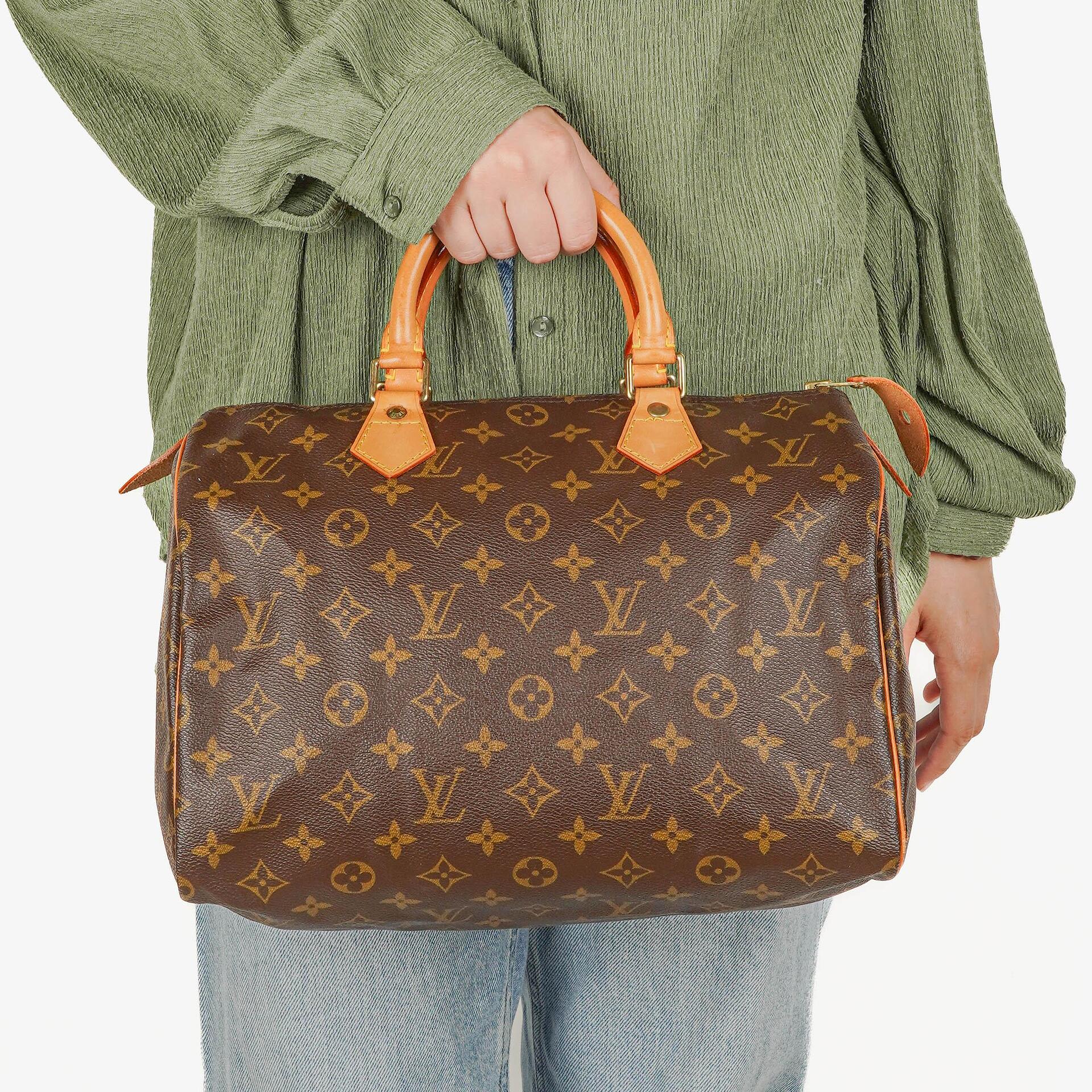 Louis Vuitton Speedy 30 Monogram Canvas Handbag