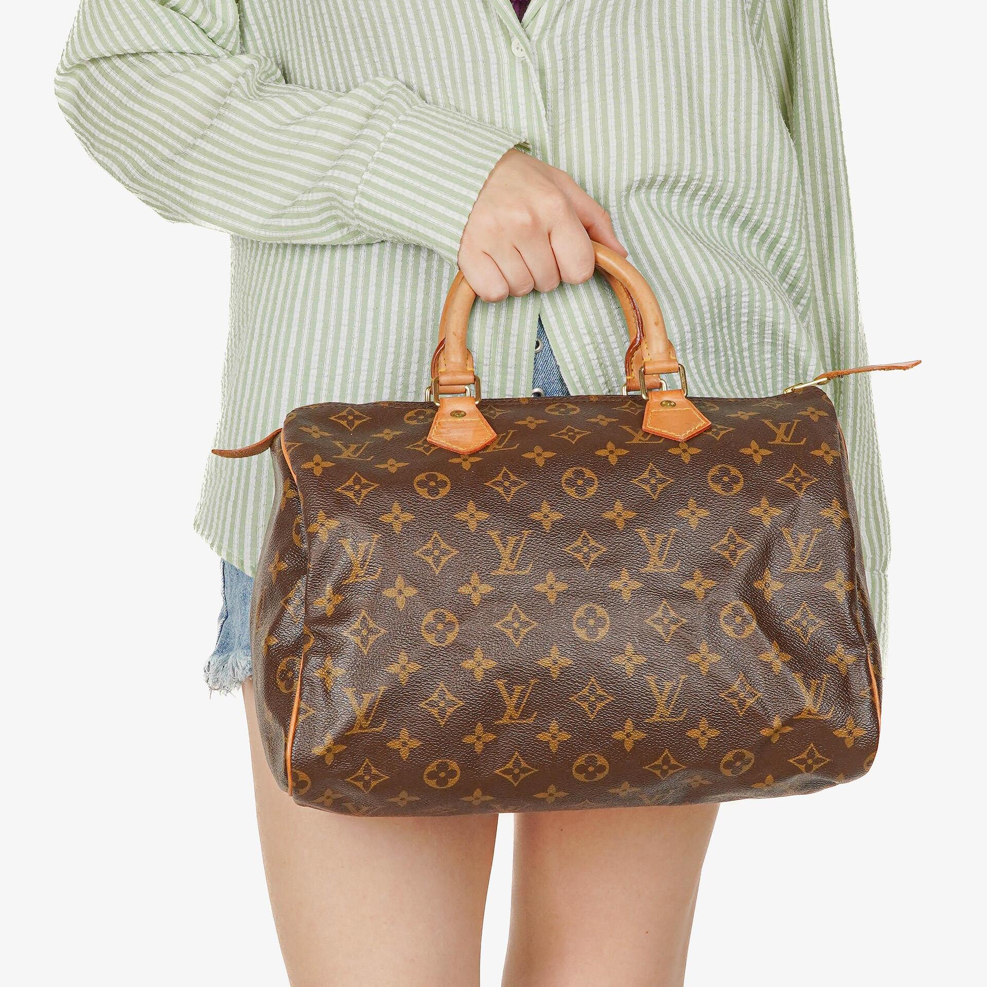 Louis Vuitton Speedy 30 Monogram Canvas Handbag