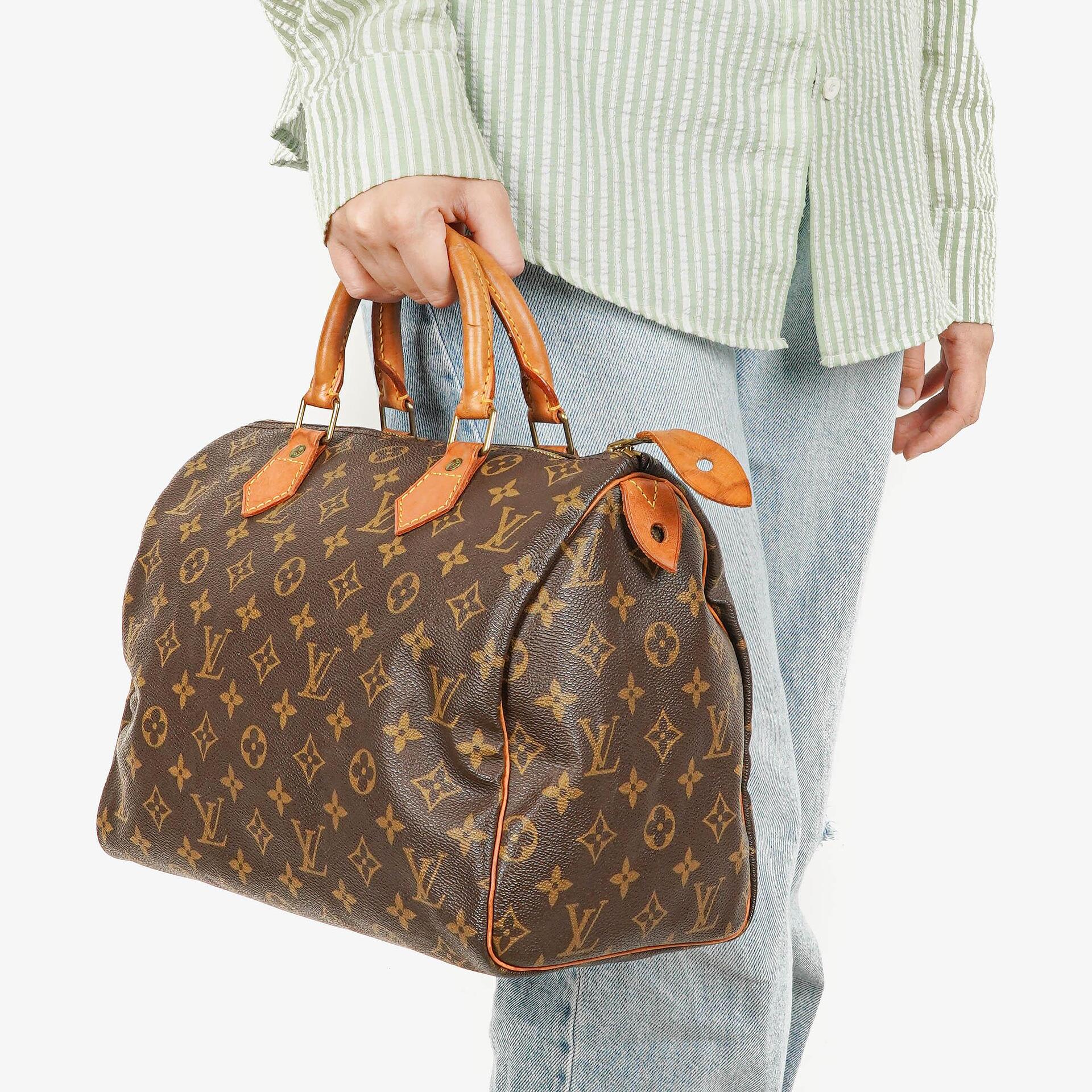 Louis Vuitton Speedy 30 Monogram Canvas Handbag
