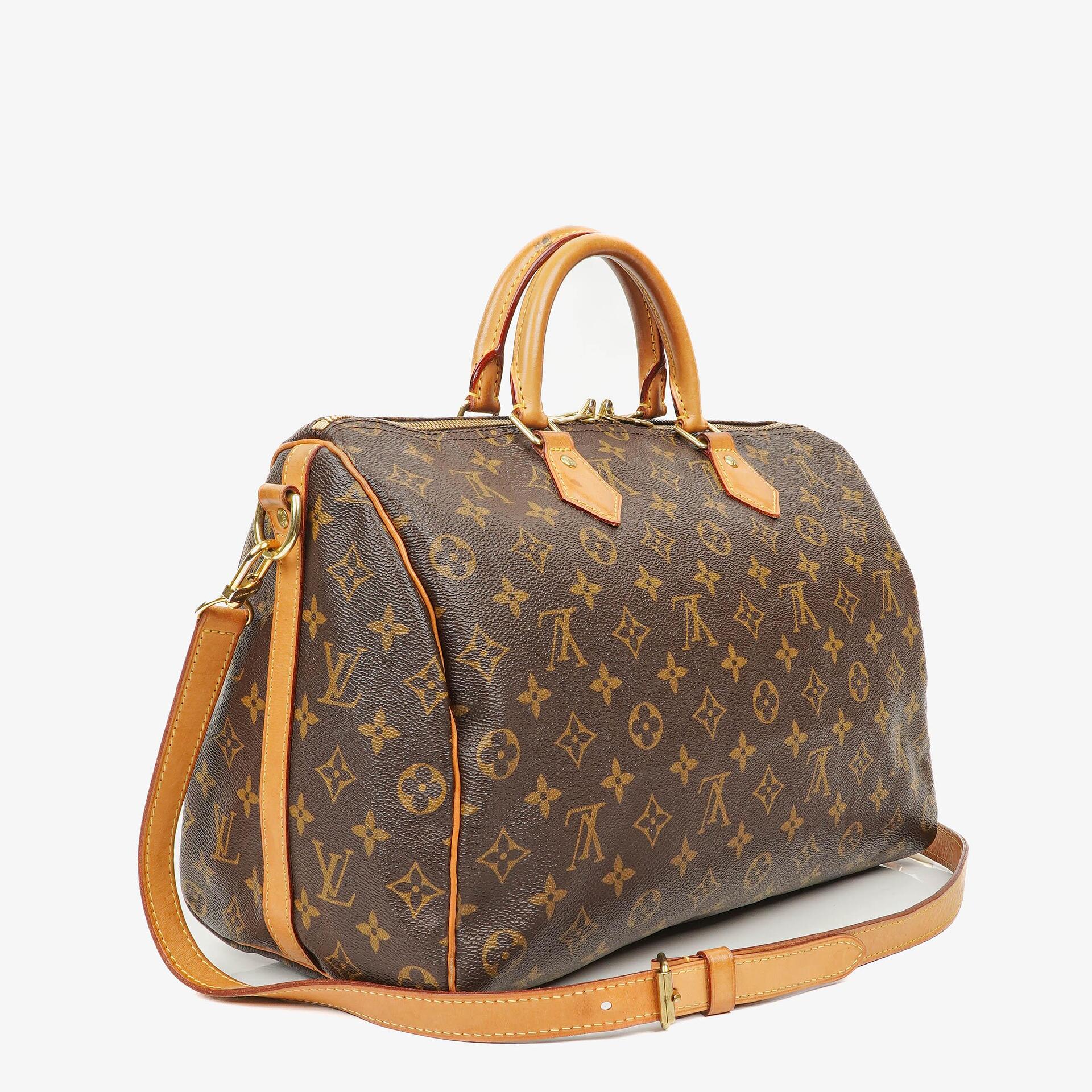 Louis Vuitton Speedy 35 Bandouliere Monogram Canvas Handbag