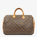 Louis Vuitton Speedy 35 Bandouliere Monogram Canvas Handbag